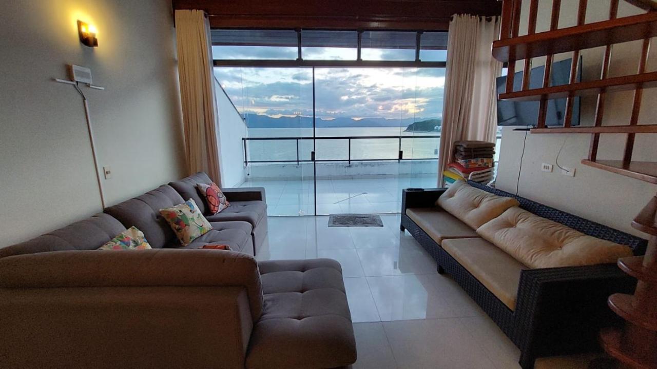 Linda Cobertura Duplex, Pe Na Areia,Vista Linda. Apartman Caraguatatuba Kültér fotó
